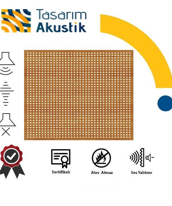 Delikli akustik ahşap panel